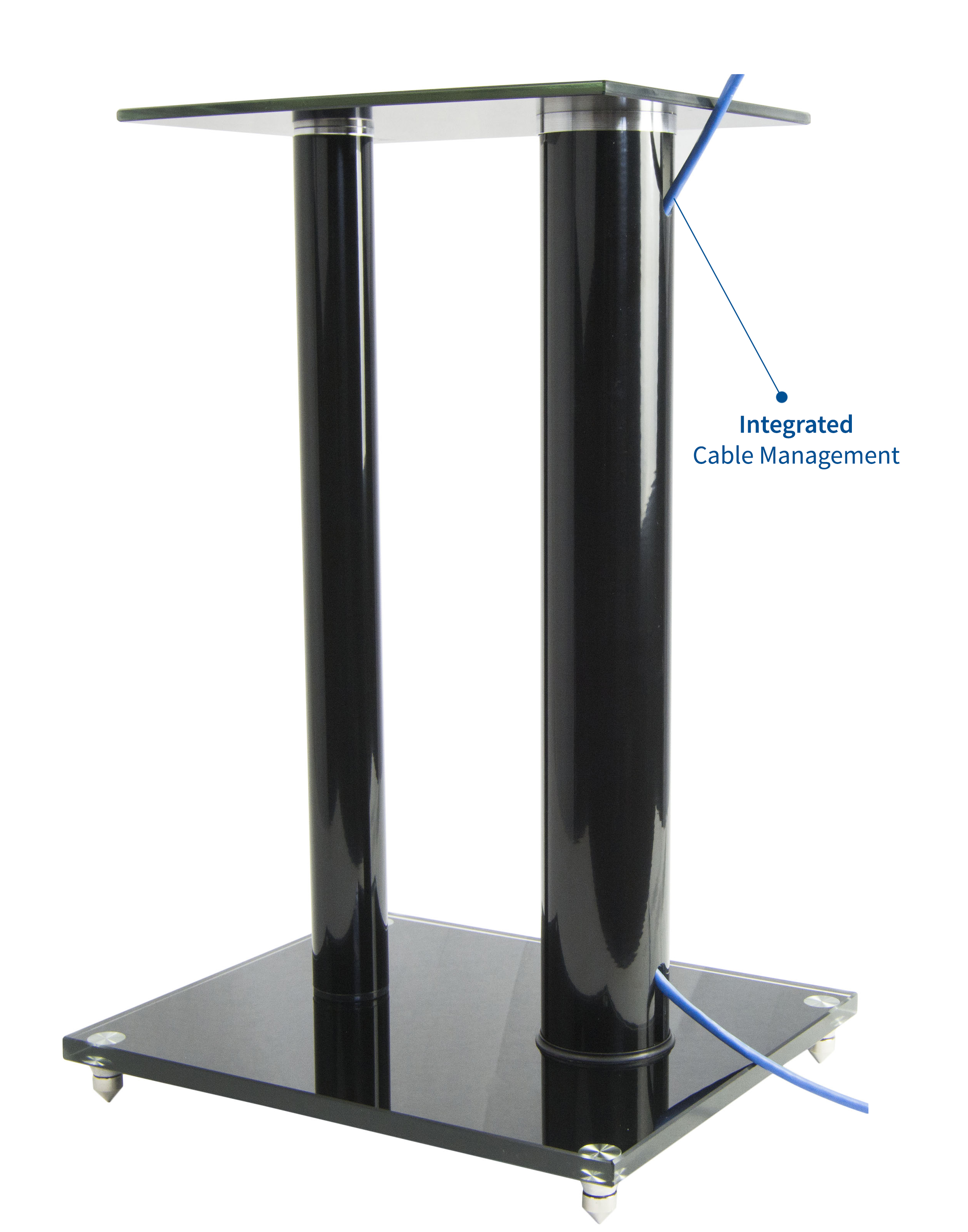 Premium Universal Floor Speaker Stands for Surround Sound & Book Shelf